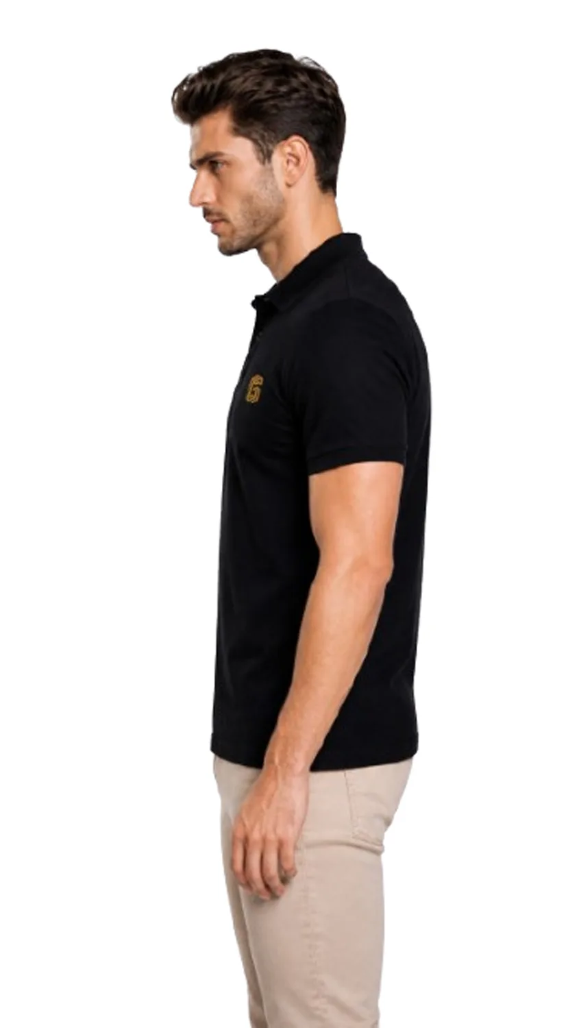 GLAMOR Essential Polo Black Side View