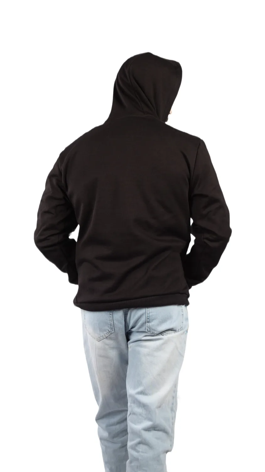 GLAMOR Signature Hoodie Jet Black Back View