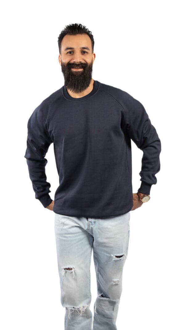 GLAMOR Signature Sweatshirt Navy Front View