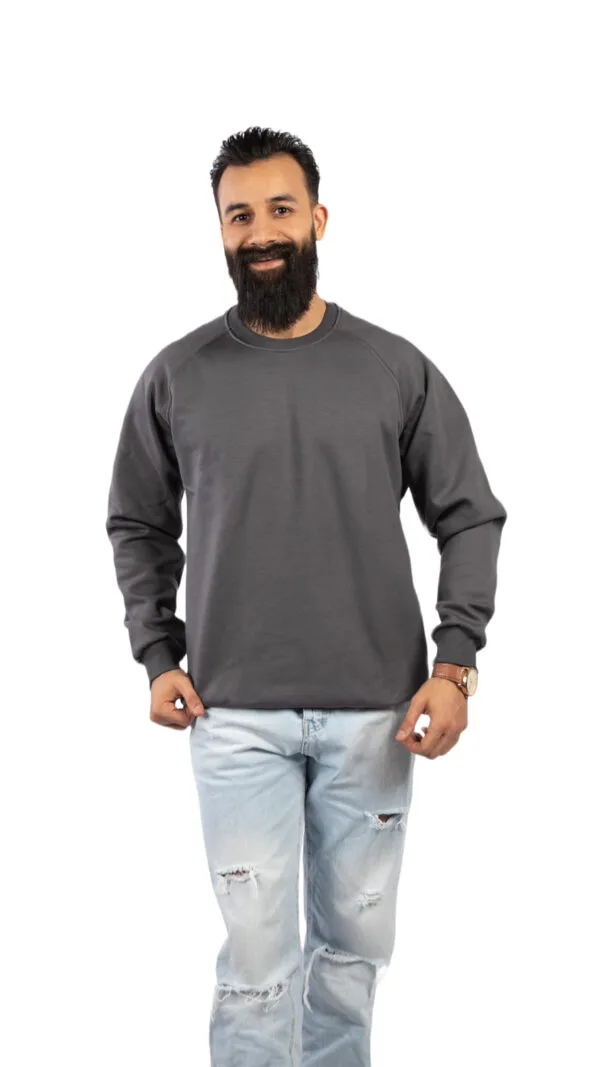 GLAMOR Signature Sweatshirt Carbon Grey Front View
