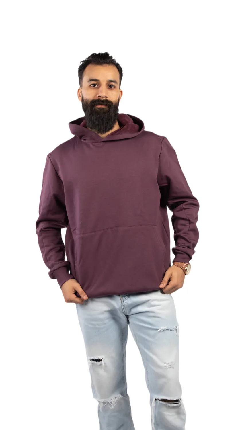 GLAMOR Signature Hoodie Purple Front View