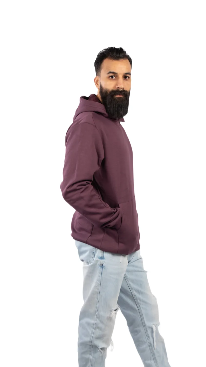 GLAMOR Signature Hoodie Purple Side View