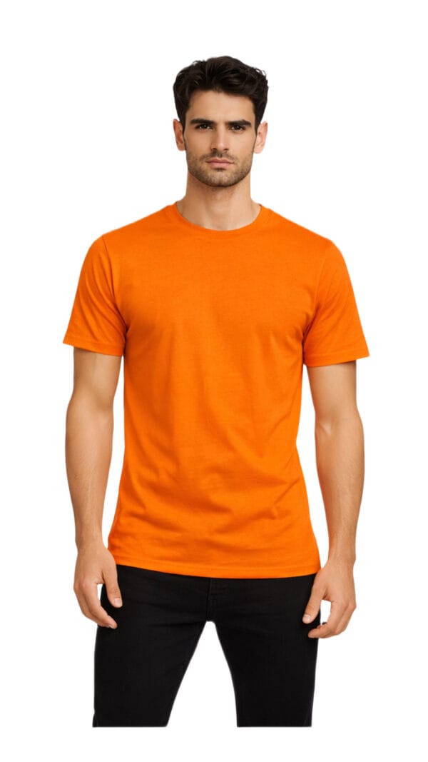 GLAMOR Essential Tee Hot Orange Front View
