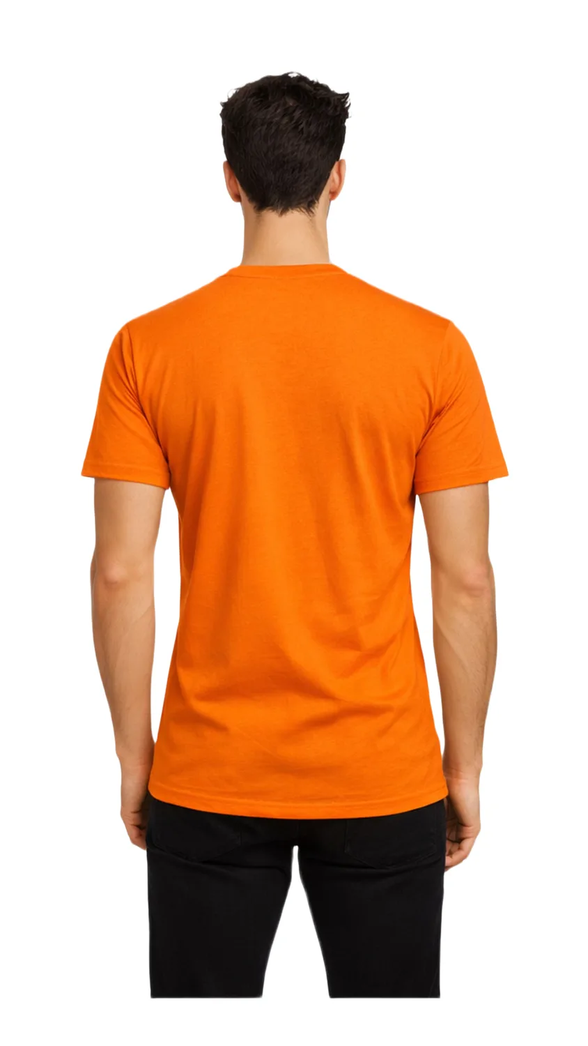 GLAMOR Essential Tee Hot Orange Back View