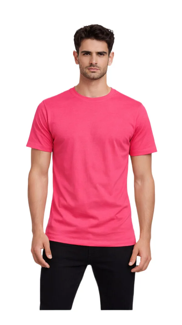 GLAMOR Essential Tee Hot Pink Front View
