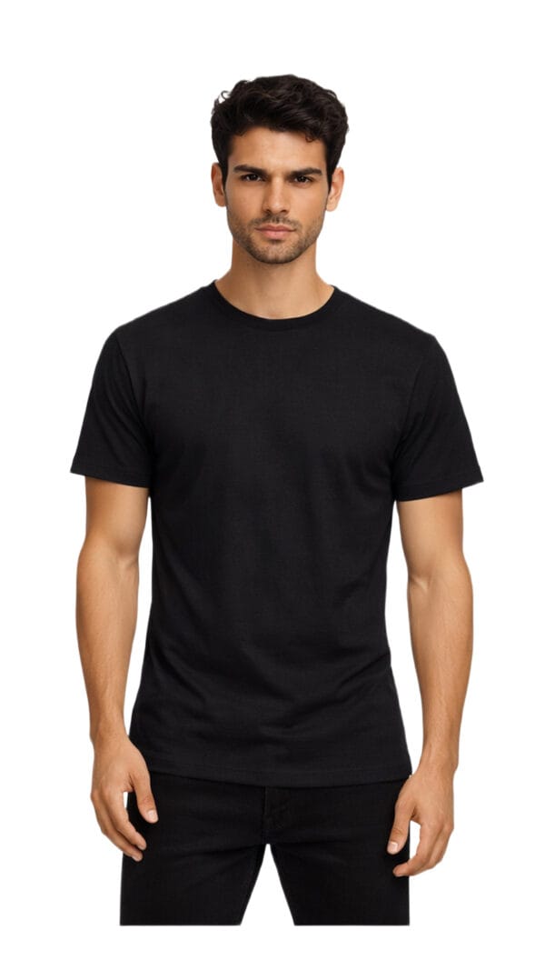 GLAMOR Essential Tee Midnight Black Front View