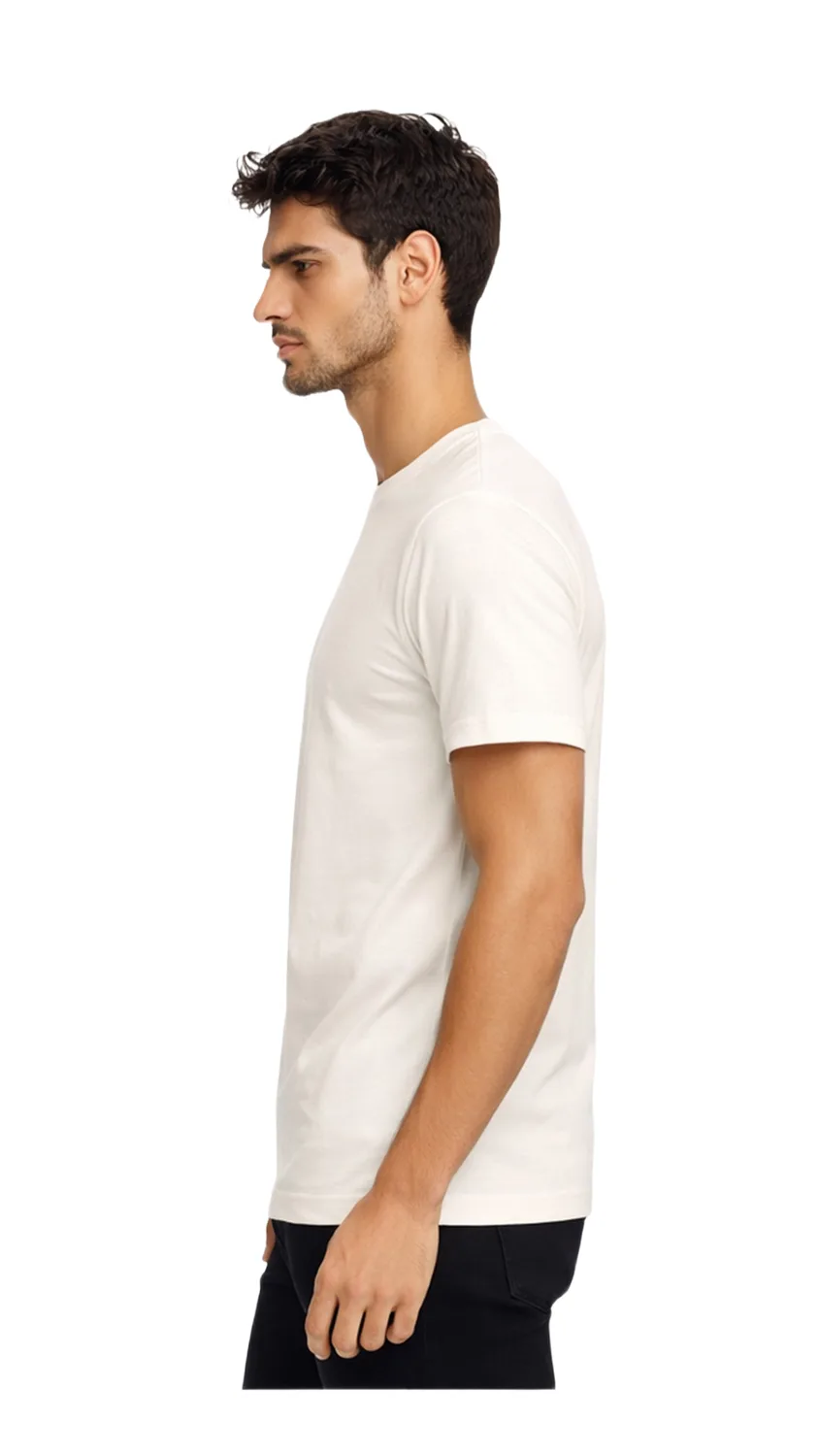 GLAMOR Essential Tee Off White Side View